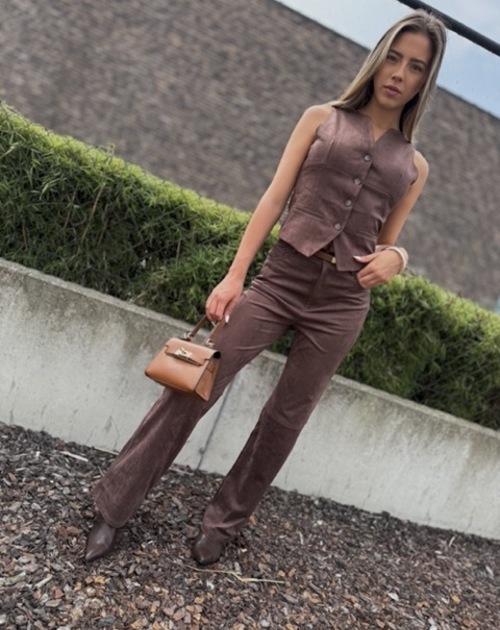 Lange broek daim