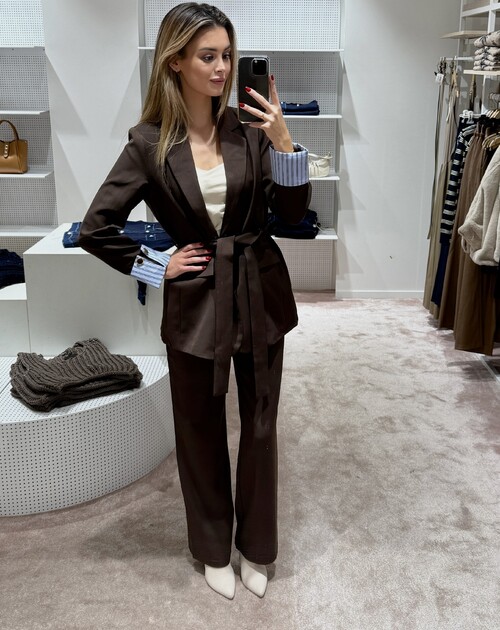 blazer met voering streep - 2