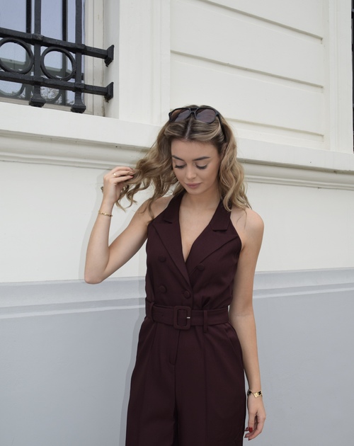 jumpsuit effen zonder mouw - 2