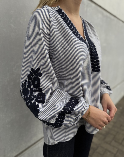 bloes lange mouw broderie - 2