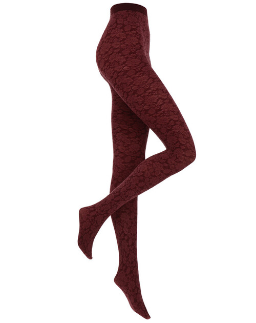 Panty met motief roos 70 den