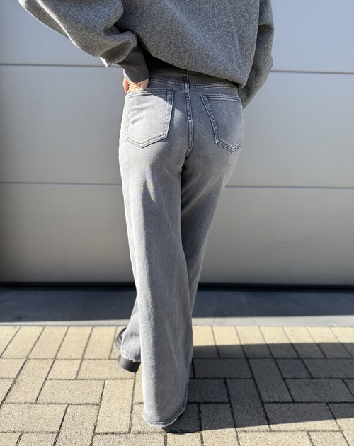 lange broek wide grijs - 2