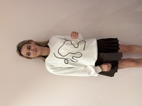 Sweater lange mouw met lijn