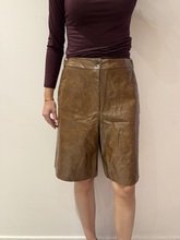 Short simili leder