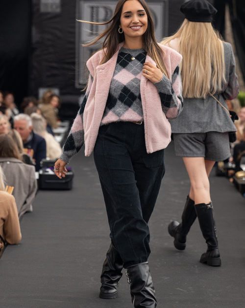 Broek velours zwart
