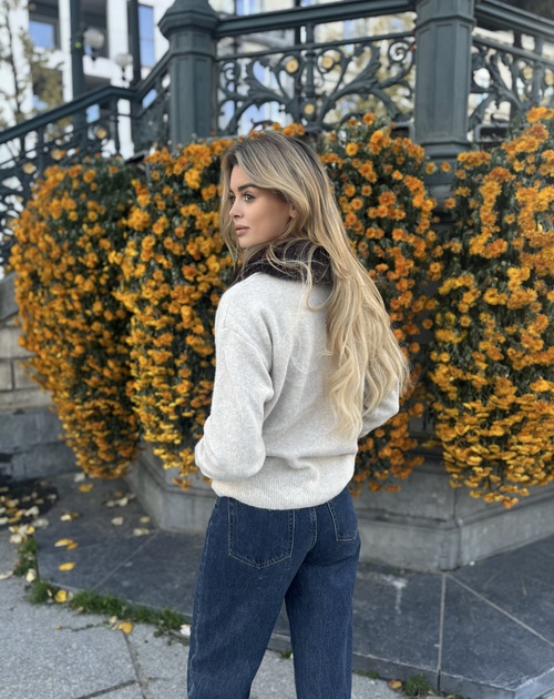 trui met pelskraag - 2