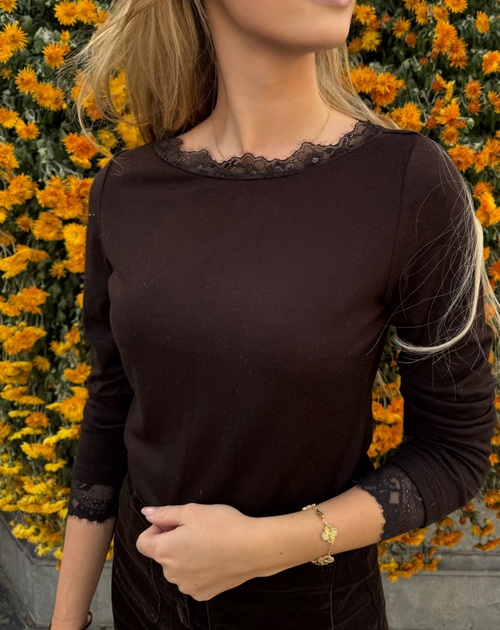 Bloes lange mouw kant Bloes lange mouw kant