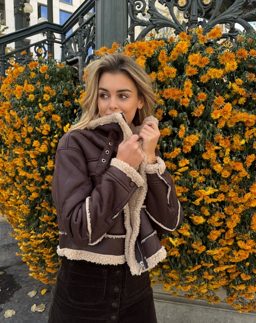 Vest mouton retourné